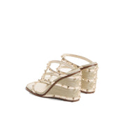 Valentino Garavani Rockstud Wedge Mules - WOMEN SHOES - VALENTINO GARAVANI - T.Luxy