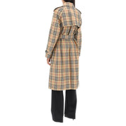 Trench a quadri Burberry