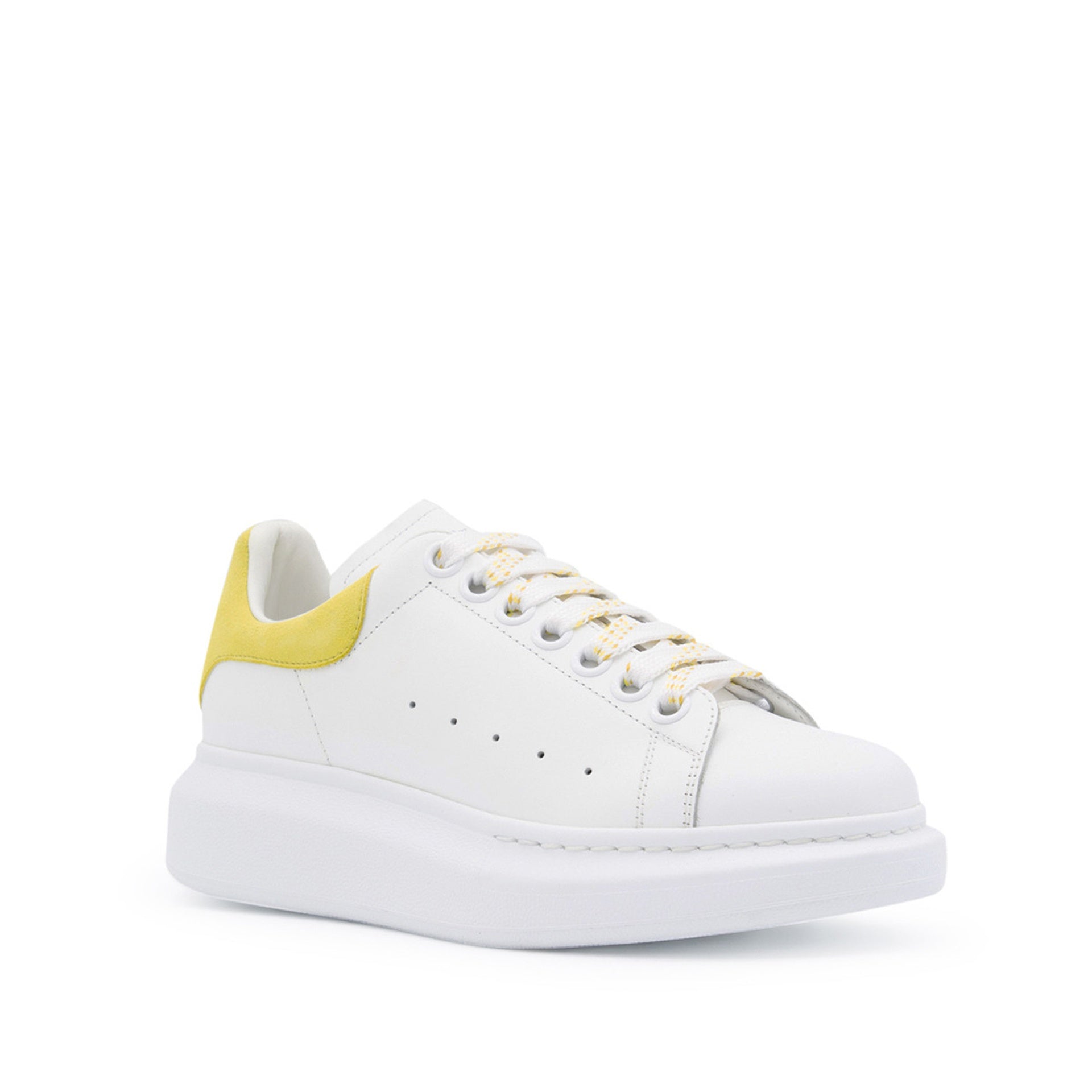 Alexander McQueen Leather Oversized Sneakers - WOMEN SHOES - ALEXANDER MCQUEEN - T.Luxy