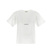 Saint Laurent Cotton Logo T-Shirt - WOMEN CLOTHING - SAINT LAURENT - Tluxy New