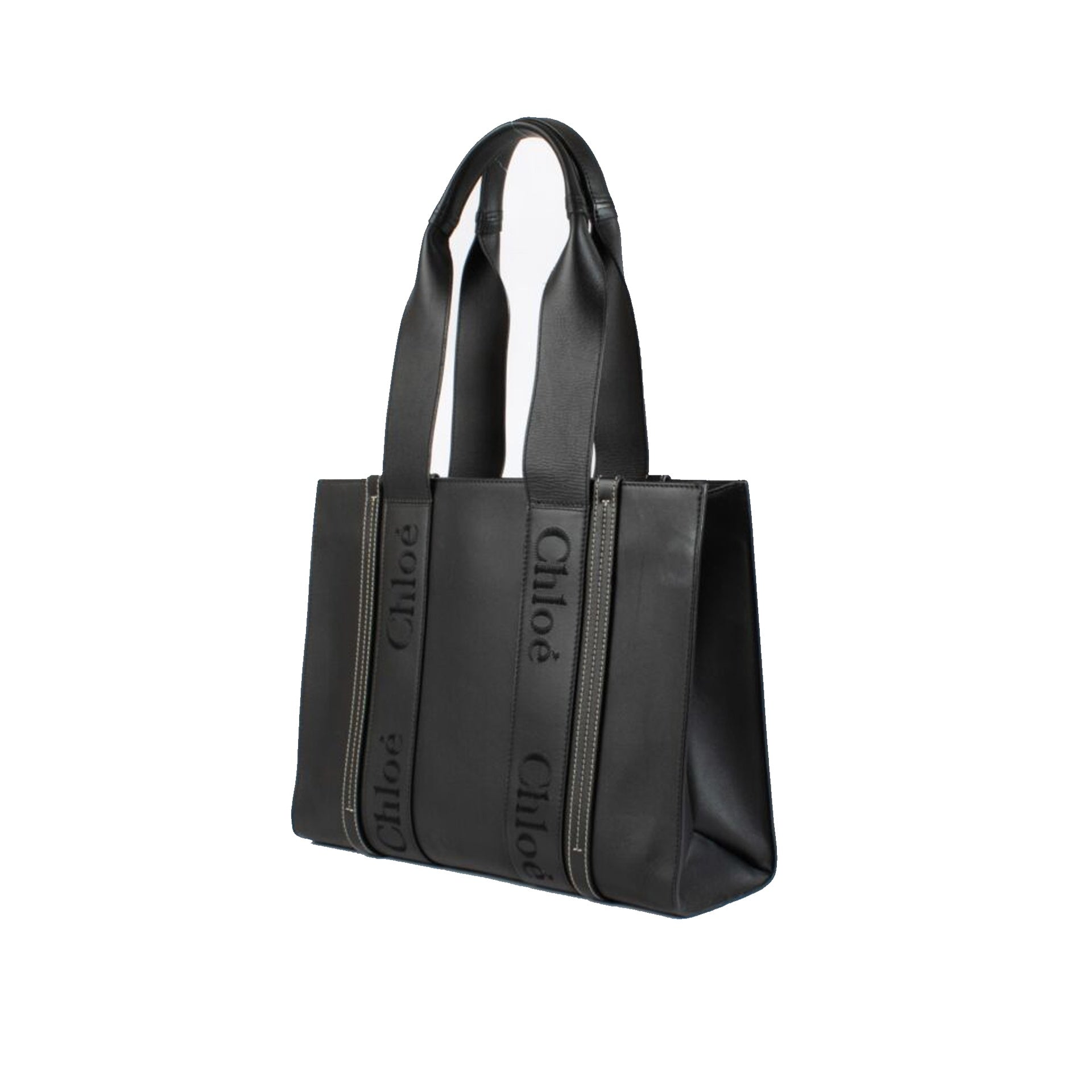 Chloe Woody Medium Leather Tote Bag - WOMEN BAGS - CHLOE' - T.Luxy