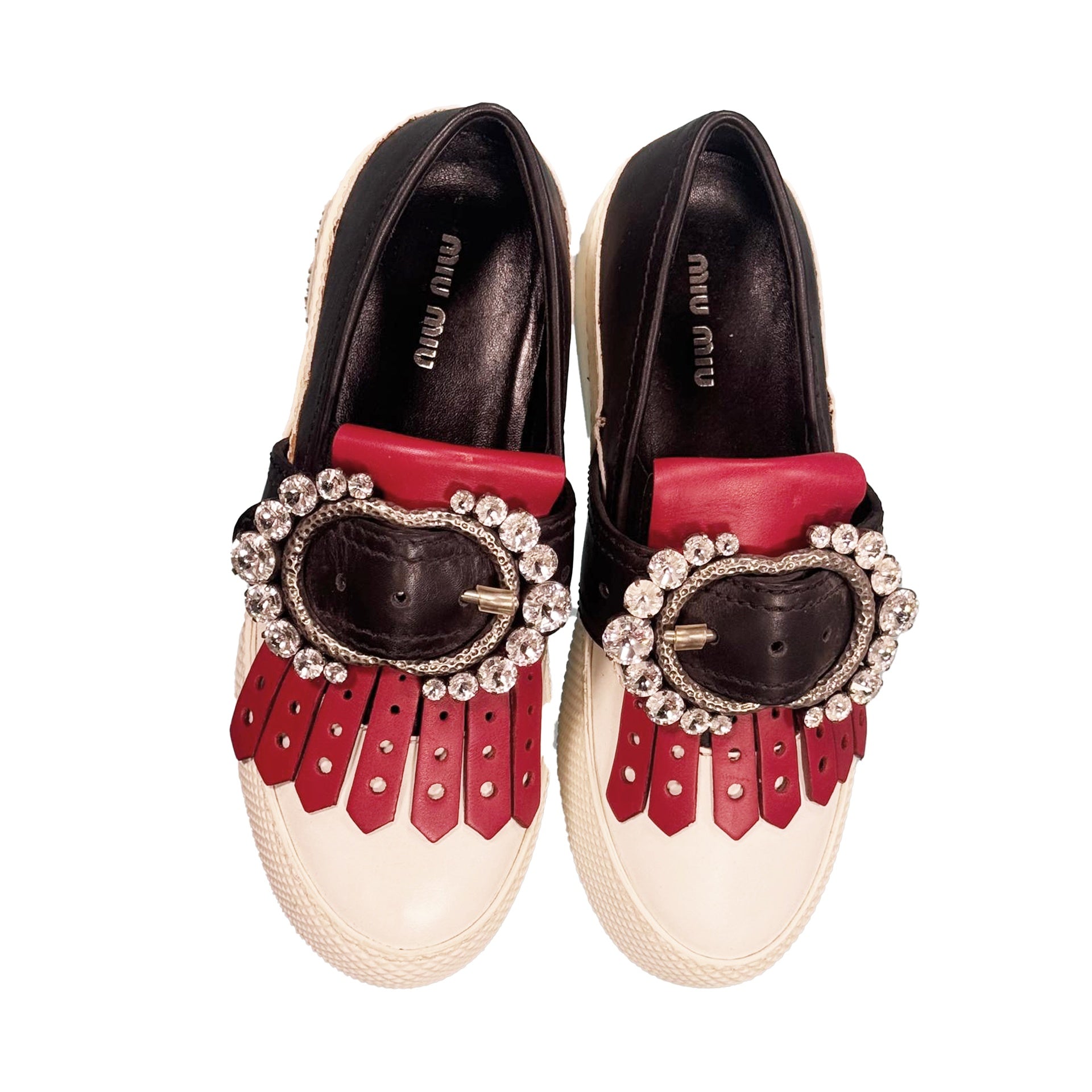 Miu Miu Leather Sneakers