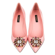 Dolce & Gabbana Crystal Embellished Suede Pumps