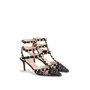VALENTINO GARAVANI ROCKSTUD Lace Pamps - WOMEN SHOES - VALENTINO GARAVANI - T.Luxy