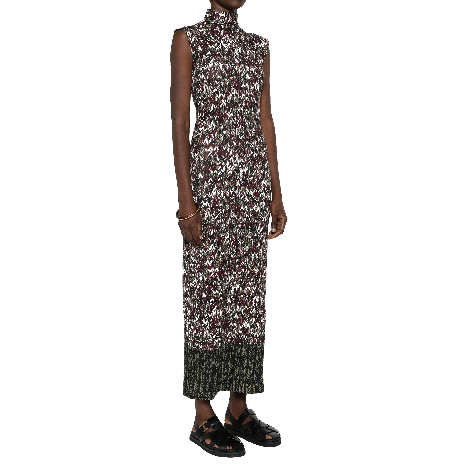 Loewe Knit-Print Long Dress