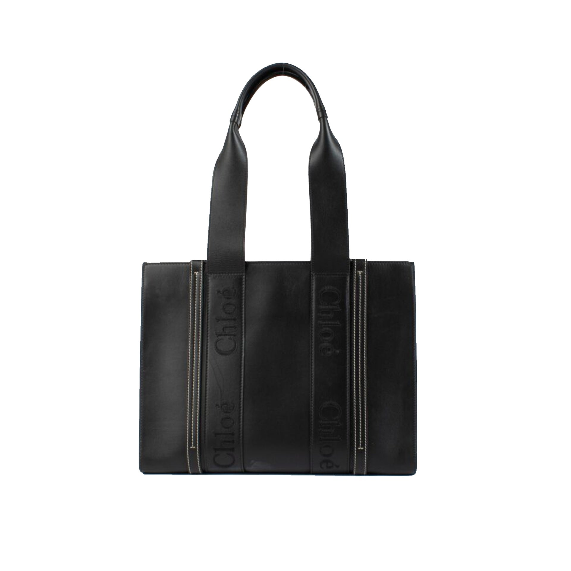 Chloe Woody Medium Leather Tote Bag - WOMEN BAGS - CHLOE' - T.Luxy