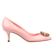 Dolce & Gabbana Crystal Embellished Suede Pumps