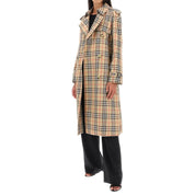 Trench a quadri Burberry