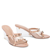 VALENTINO GARAVANI ROCKSTUD transparent Mules