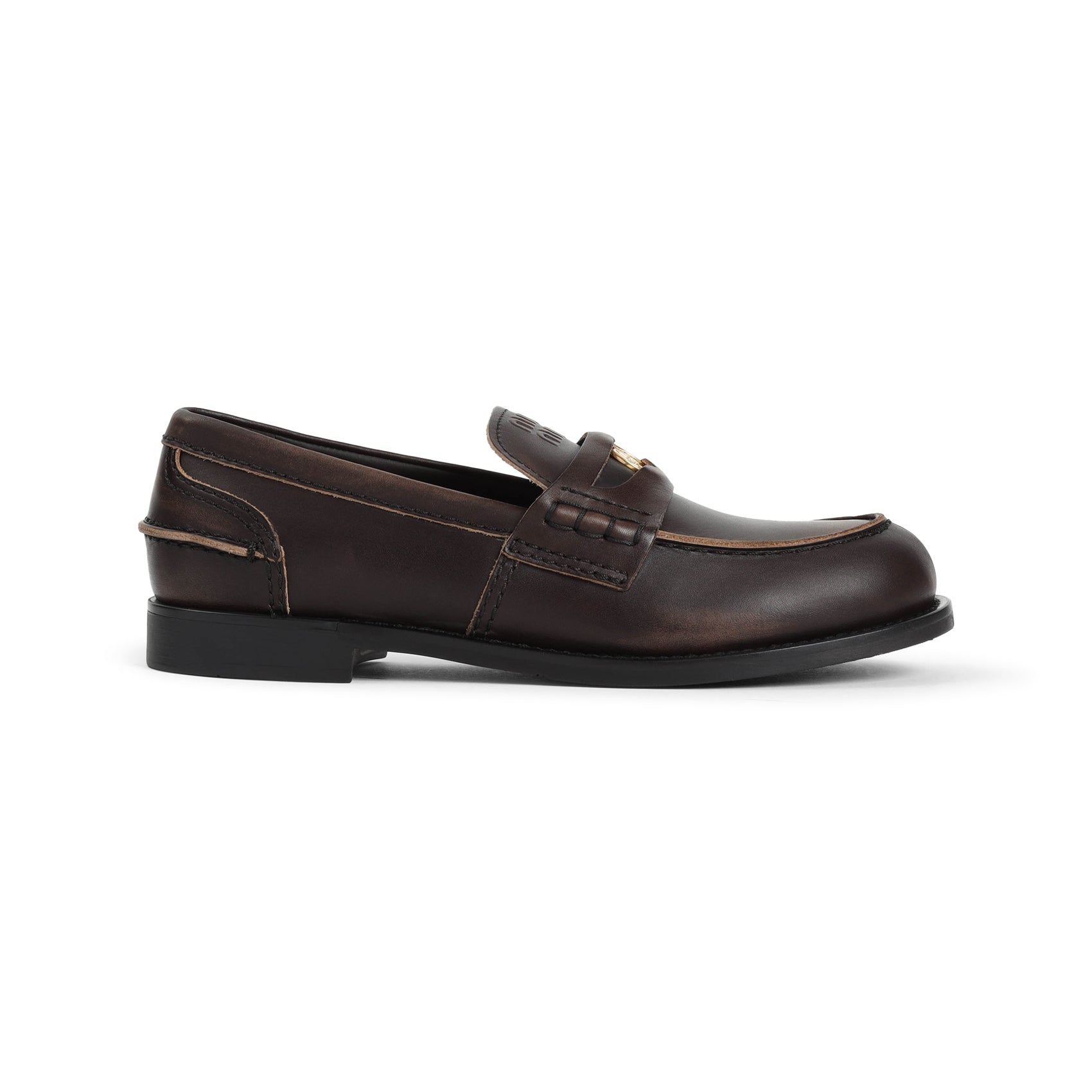 Miu Miu Leather Loafers - WOMEN SHOES - Miu Miu - T.Luxy