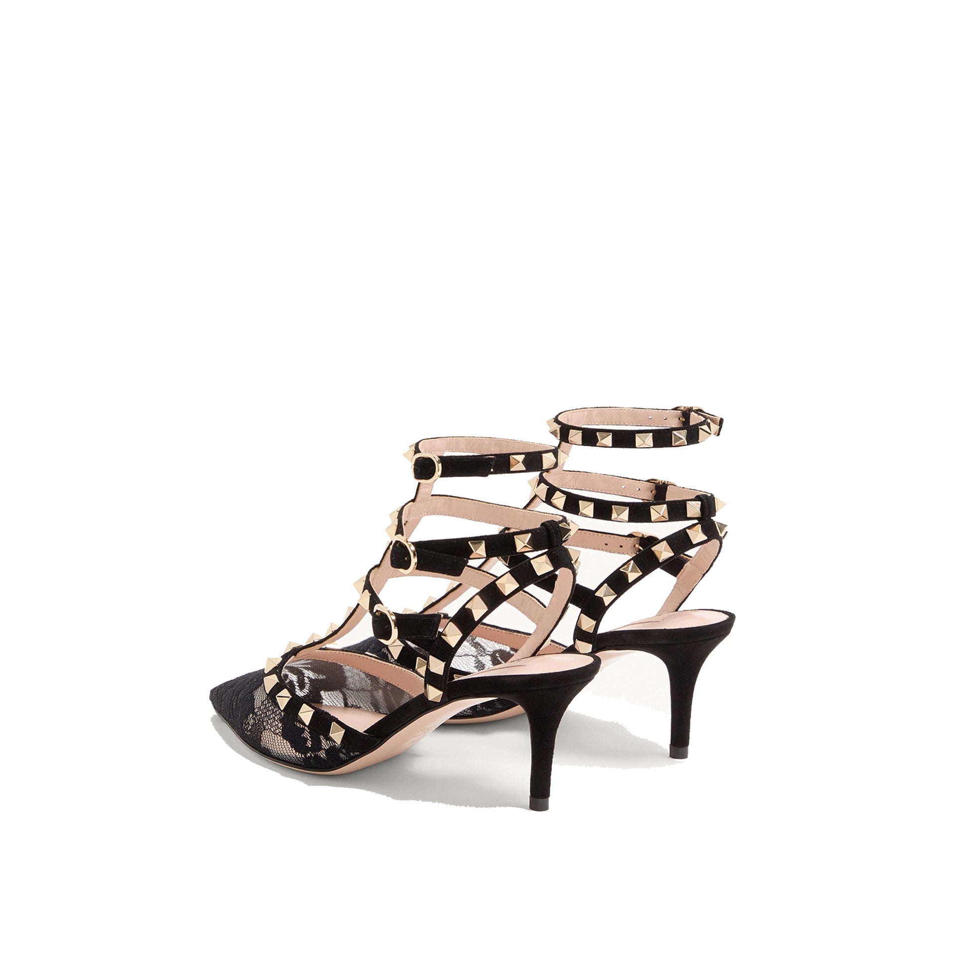 VALENTINO GARAVANI ROCKSTUD Lace Pamps - WOMEN SHOES - VALENTINO GARAVANI - T.Luxy