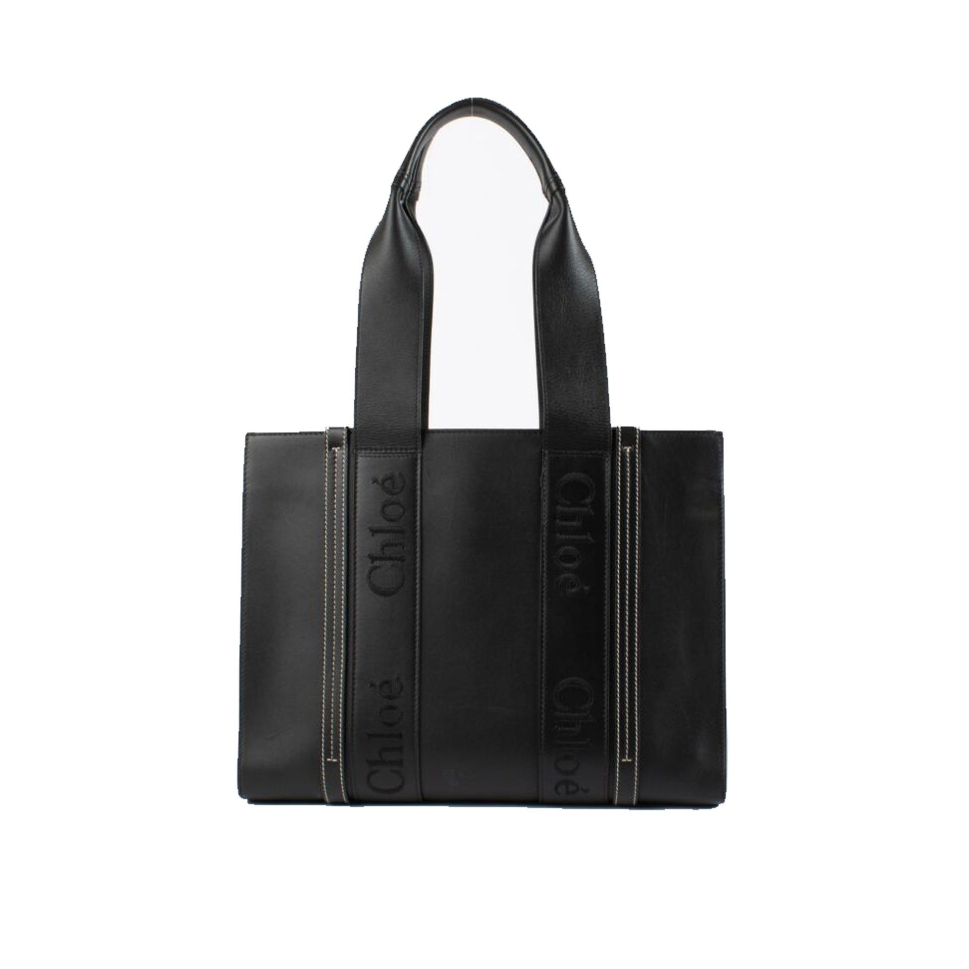 Chloe Woody Medium Leather Tote Bag - WOMEN BAGS - CHLOE' - T.Luxy