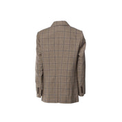 Brunello Cucinelli Prince Of Wales Linen Blazer