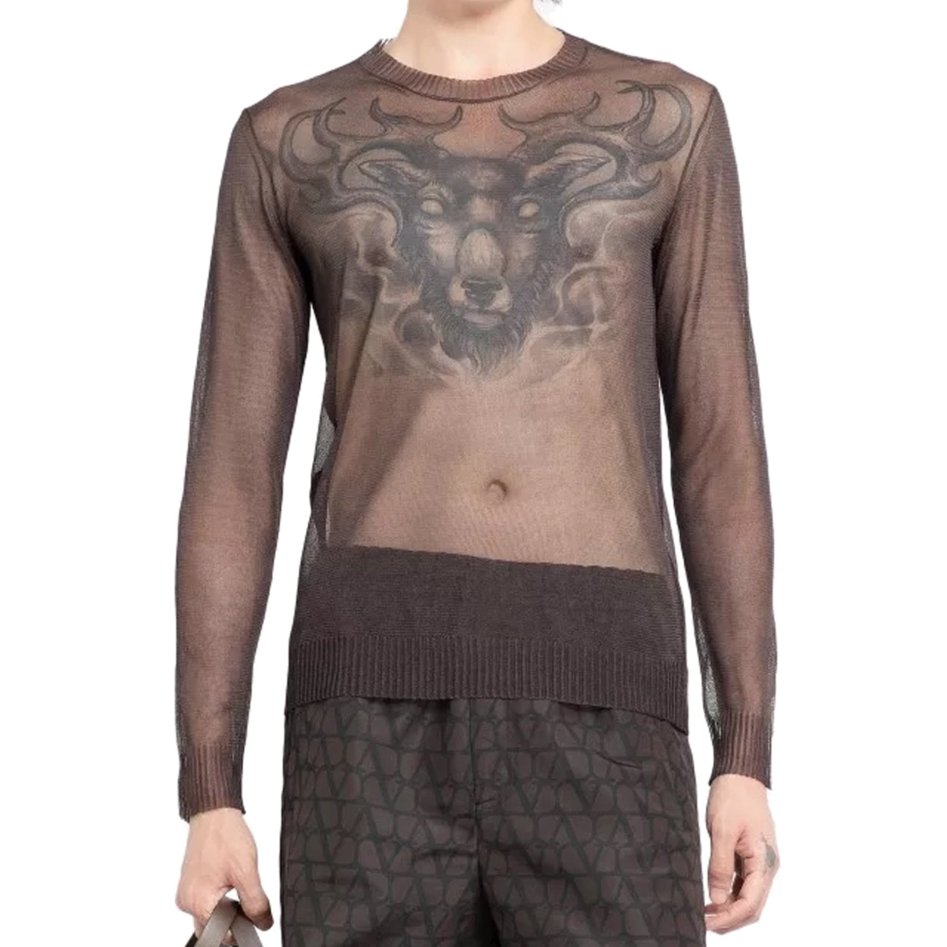 Valentino Transparent Silk Top
