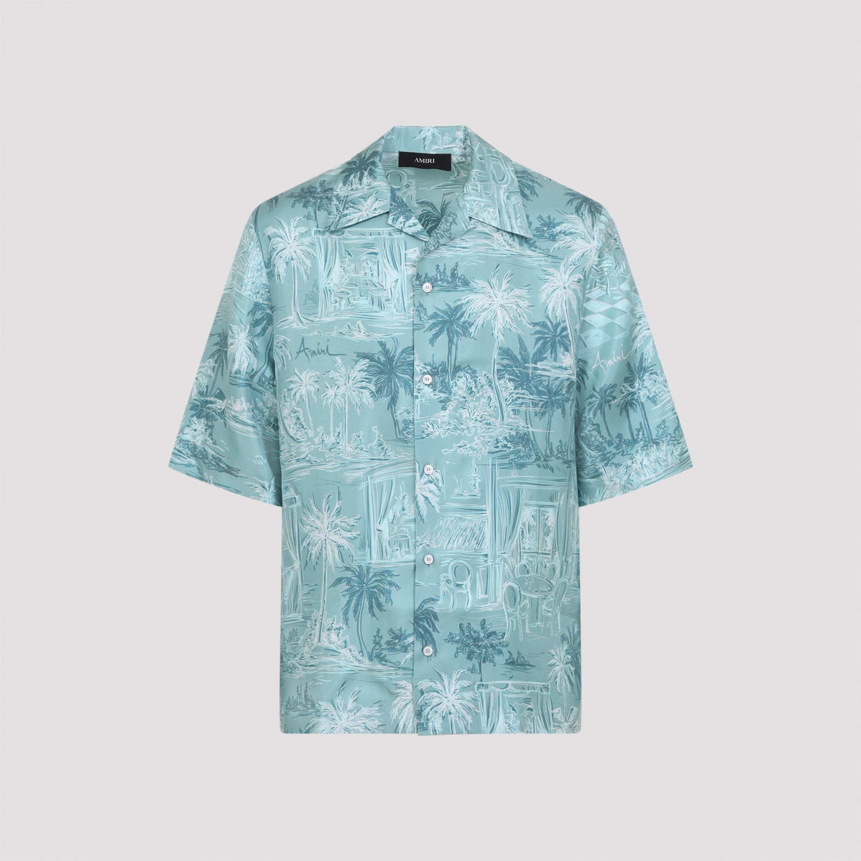Amiri Chateau Sketch Bowling Shirt - MEN CLOTHING - Amiri - T.Luxy