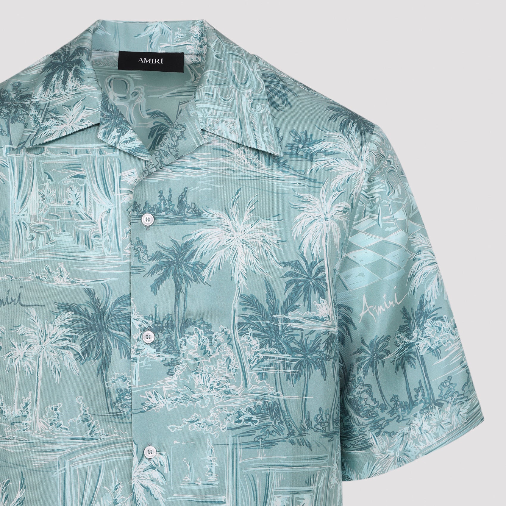 Amiri Chateau Sketch Bowling Shirt - MEN CLOTHING - Amiri - T.Luxy