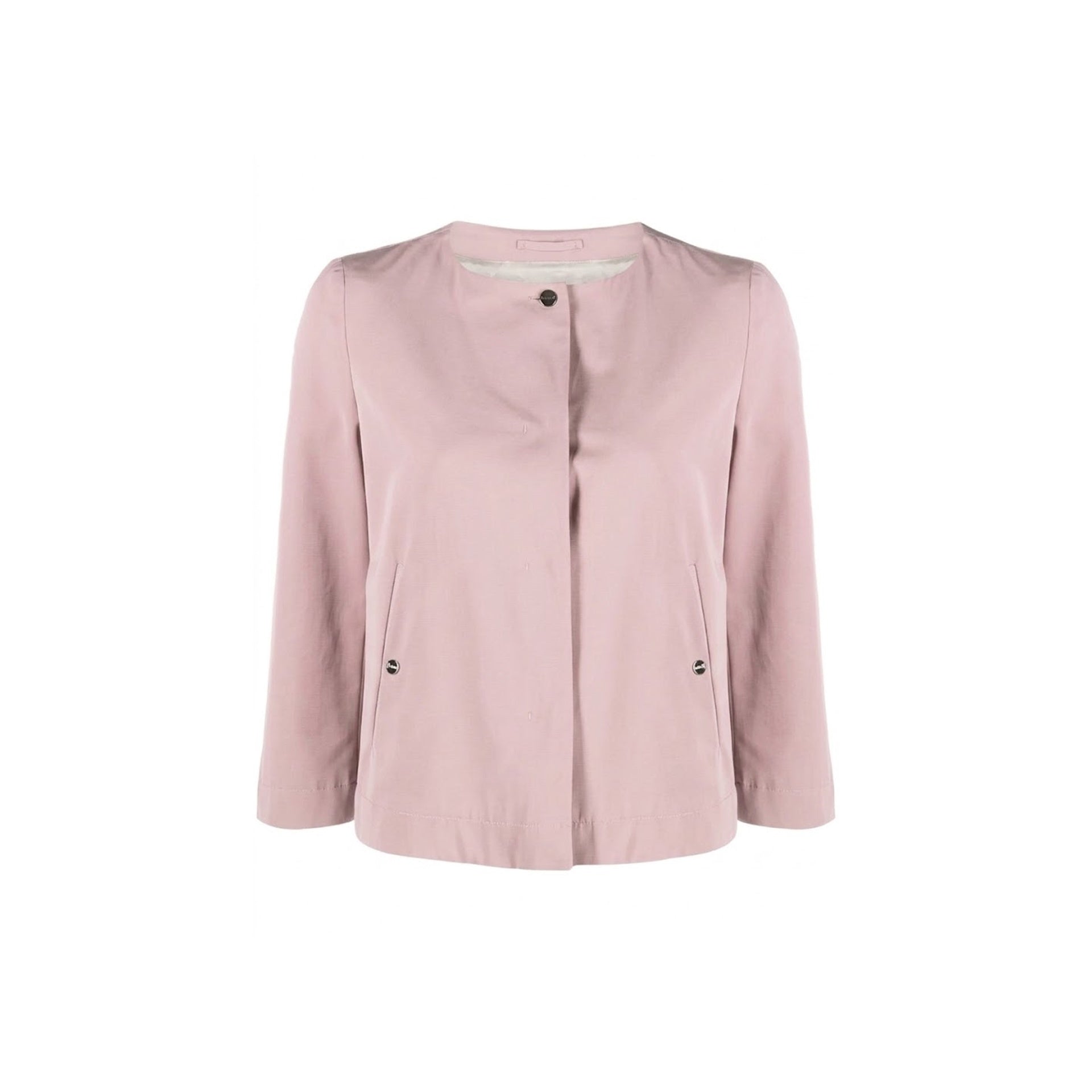 Herno Collarless Cropped - Sleeve Jacket - WOMEN CLOTHING - HERNO - T.Luxy