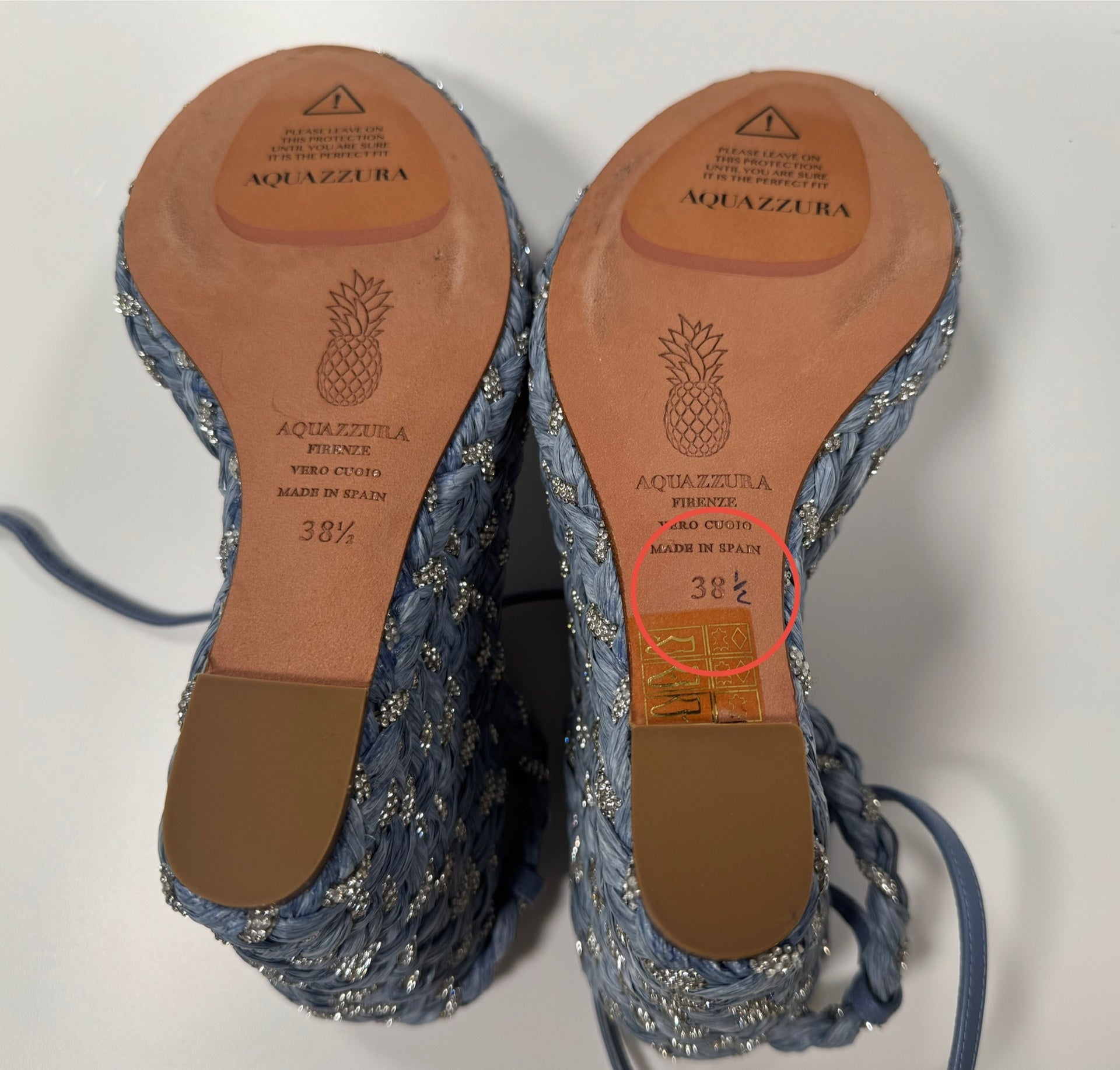 Aquazzura Costiera 120 Wedge Sandals - WOMEN SHOES - AQUAZZURA - T.Luxy