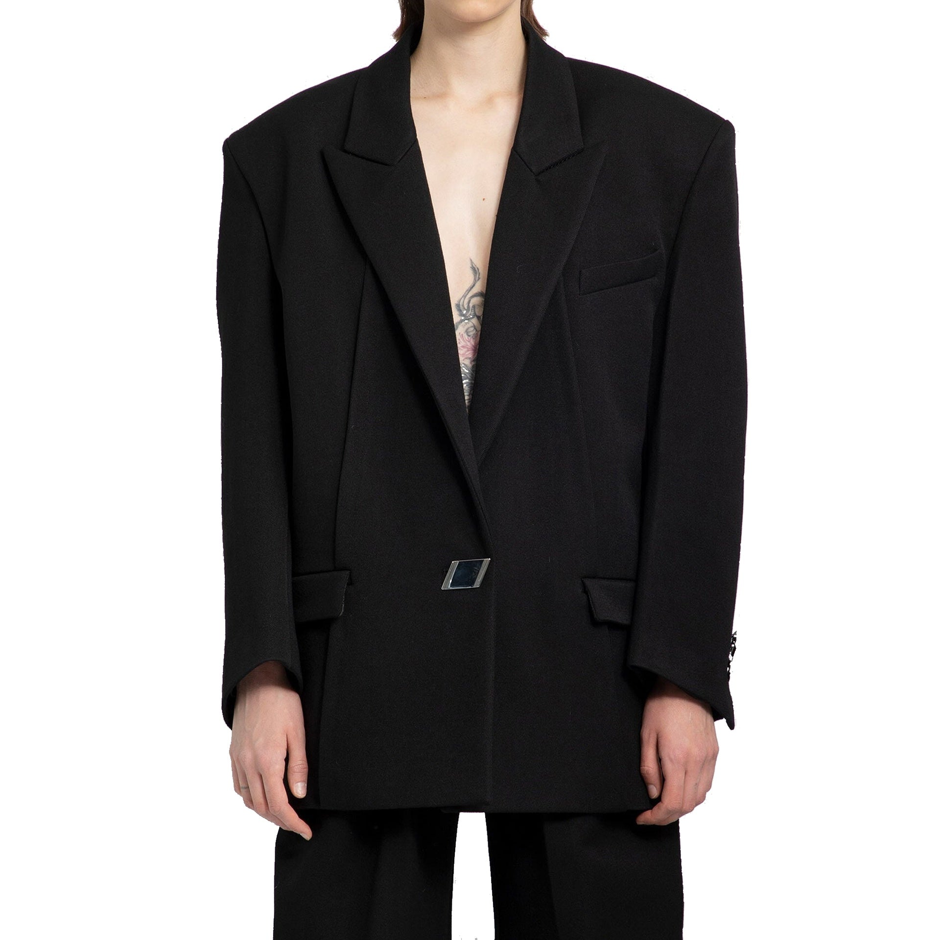 The Attico Wool Blend Blazer - WOMEN CLOTHING - THE ATTICO - Tluxy New