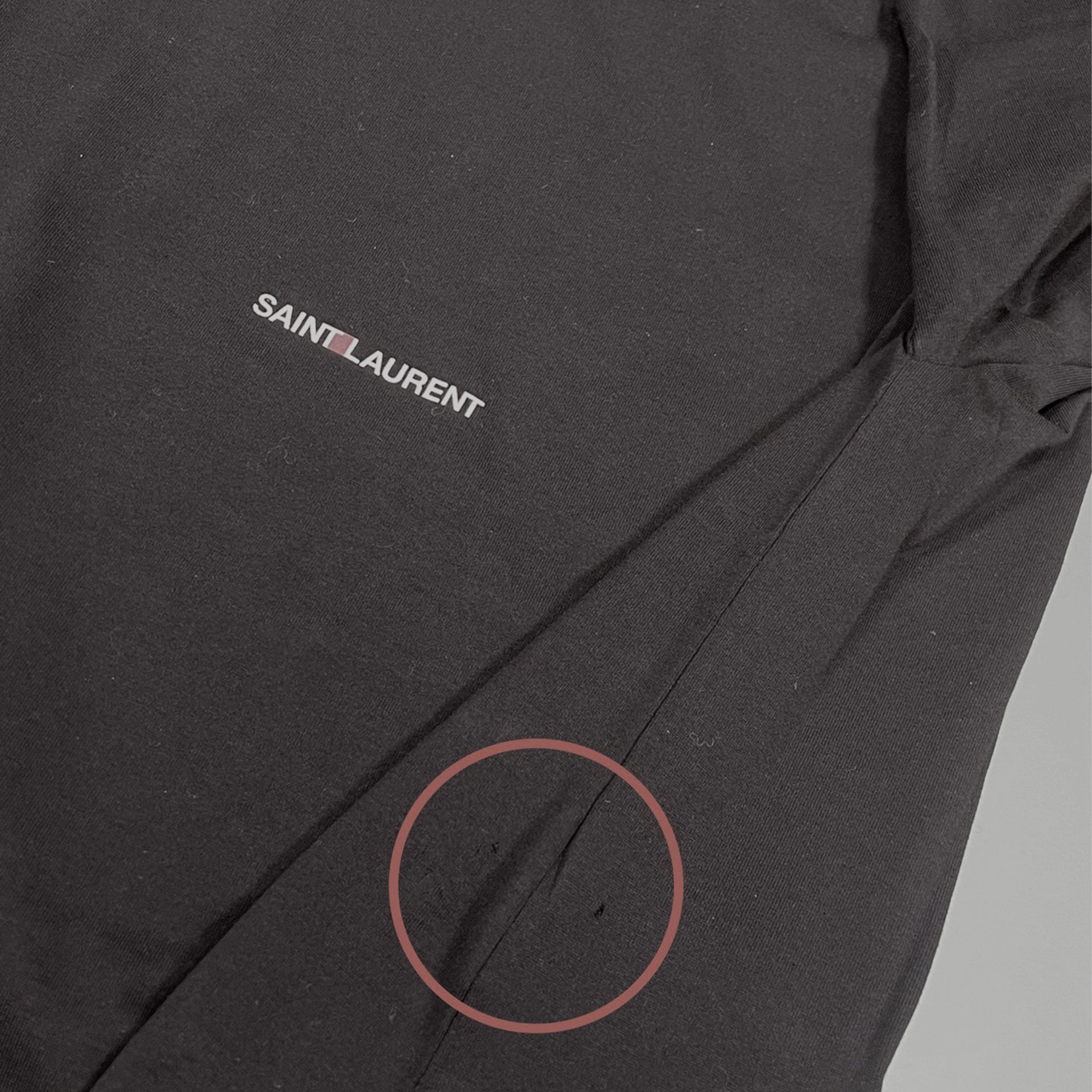 Saint Laurent Cotton Logo T-Shirt - WOMEN CLOTHING - SAINT LAURENT - Tluxy New