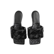 BOTTEGA VENETA Intrecciato leather flat sandals