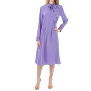 Prada Tie Neck Silk Dress