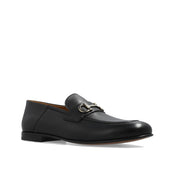 P118-Salvatore Ferragamo Gin Leather Loafers