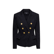 Balmain Double-Breasted Denim Blazer