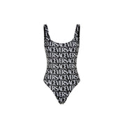 Versace All-Over Logo One-Piece Swimsuit
