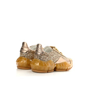 Jimmy Choo Glitter Leather Sneakers
