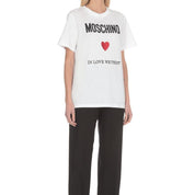 Moschino Couture In Love We Trust T-Shirt - WOMEN CLOTHING - MOSCHINO COUTURE - Tluxy New