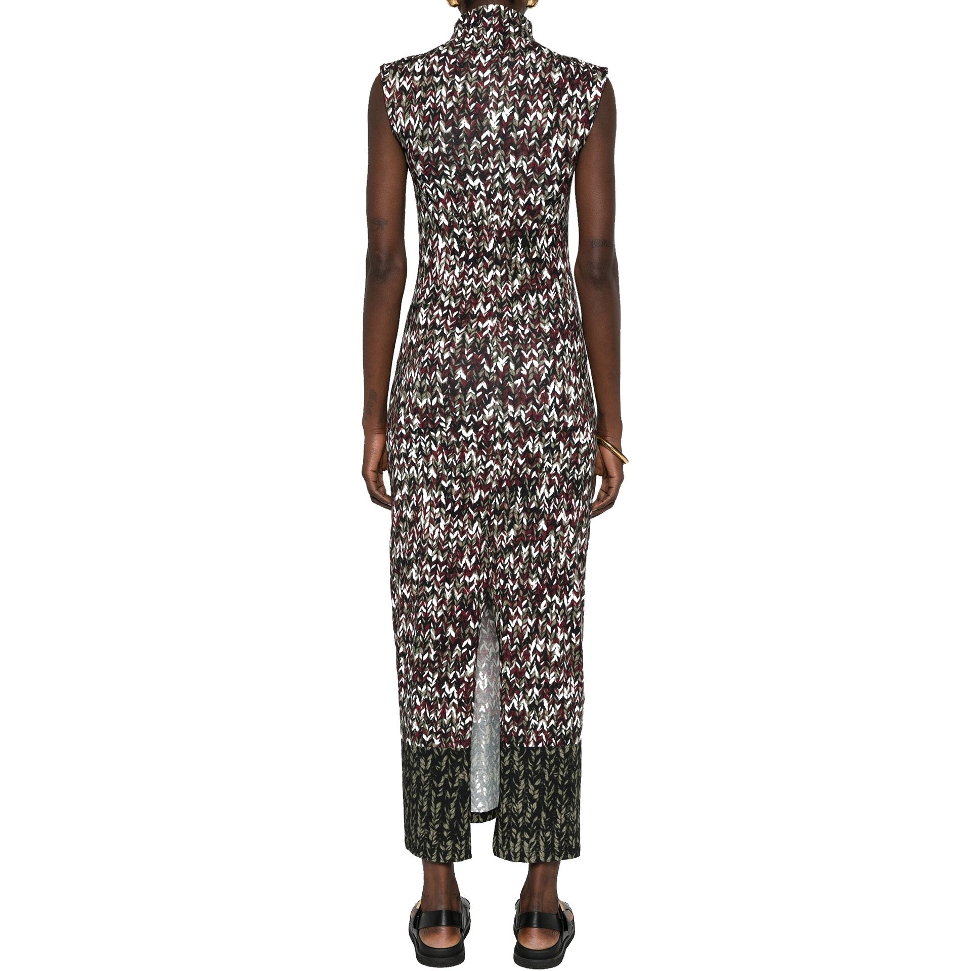 Loewe Knit-Print Long Dress