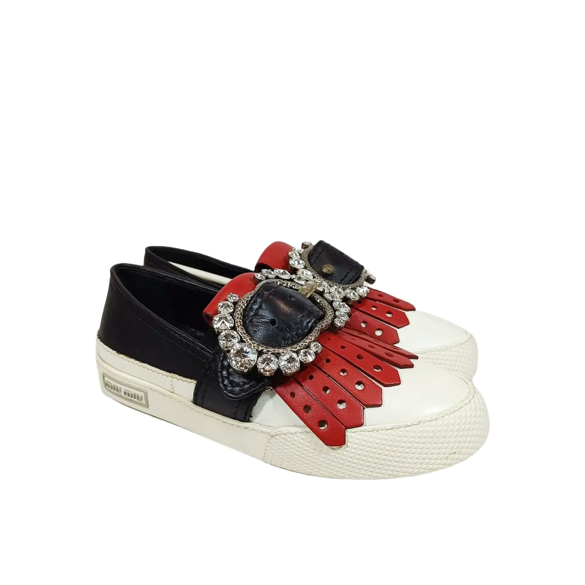 Miu Miu Leather Sneakers