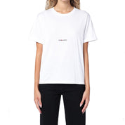 Saint Laurent Cotton Logo T-Shirt - WOMEN CLOTHING - SAINT LAURENT - Tluxy New