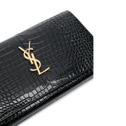 Saint Laurent Cassandre Croco Shoulder Bag
