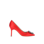 Manolo Blahnik Hangisi 090 Satin Pumps - WOMEN SHOES - MANOLO BLAHNIK - T.Luxy