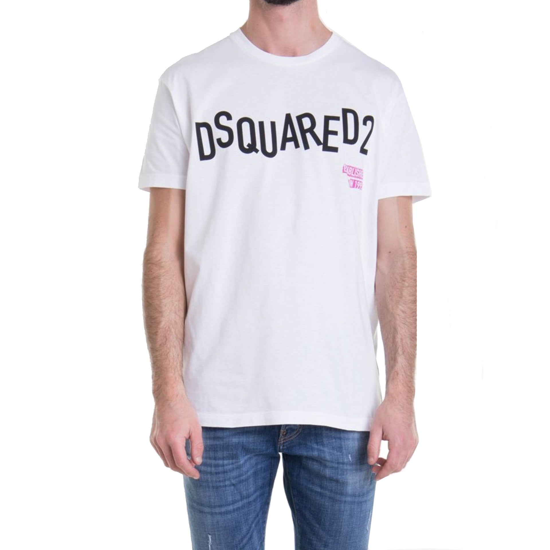 Dsquared2 Cotton Logo T-Shirt - MEN CLOTHING - DSQUARED2 - Tluxy New