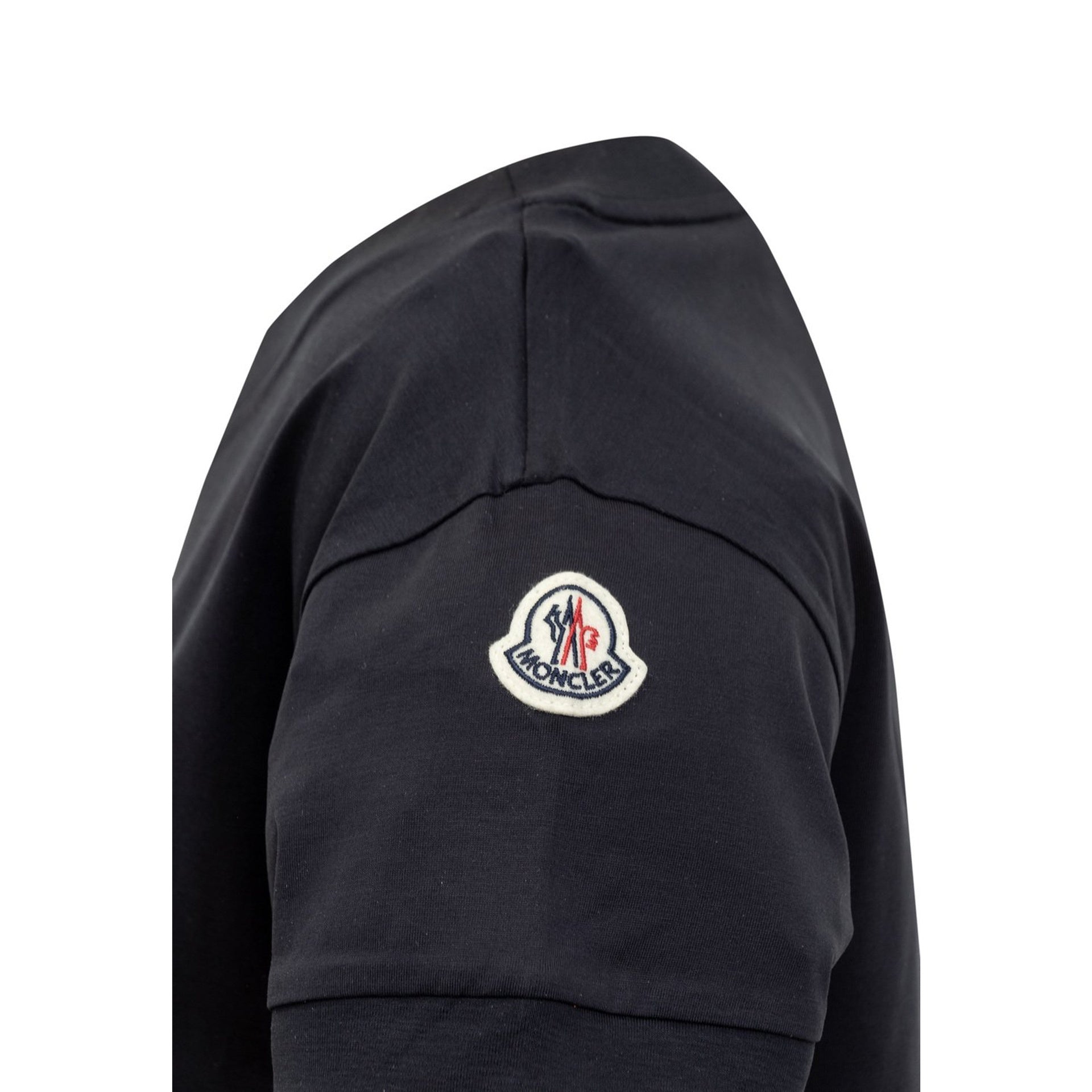 Mini abito in cotone con logo Moncler