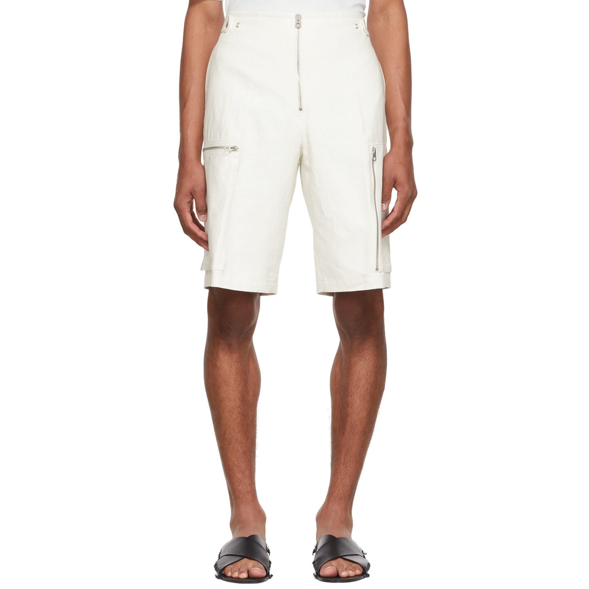 Jil Sander Coated Linen Cargo Shorts - MEN CLOTHING - JIL SANDER - Tluxy New