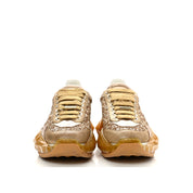 Jimmy Choo Glitter Leather Sneakers