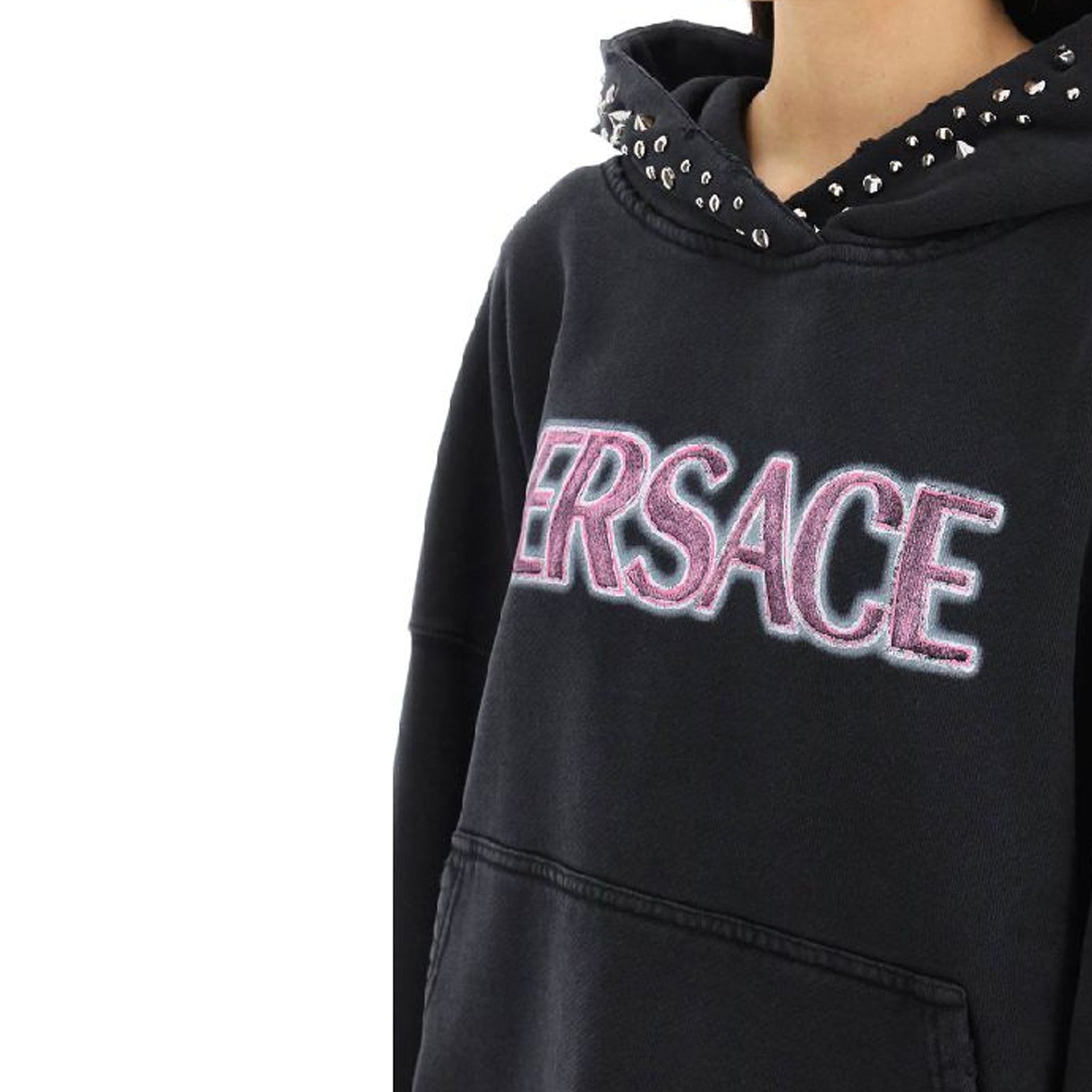 Versace Cotton Logo Sweatshirt - WOMEN CLOTHING - VERSACE - T.Luxy
