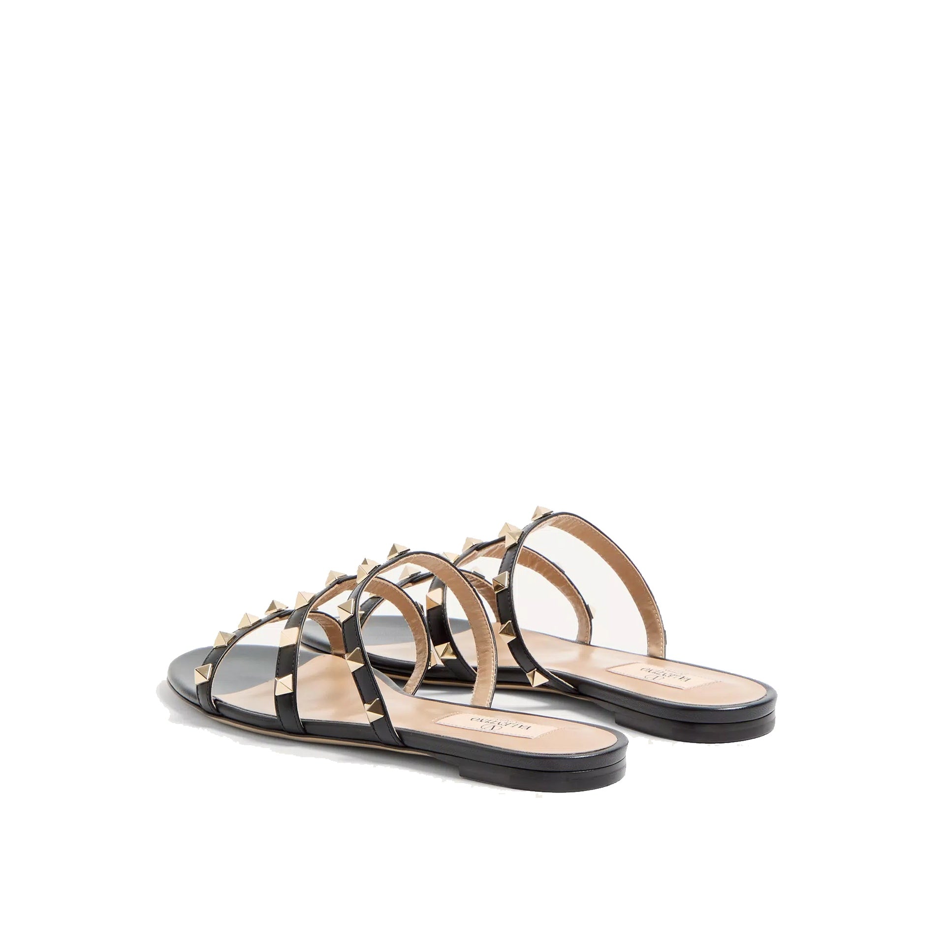VALENTINO GARAVANI Rockstud Low Slide Sandals - WOMEN SHOES - VALENTINO GARAVANI - T.Luxy
