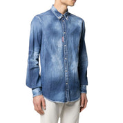 Dsquared2 Distressed Effect Denim Shirt