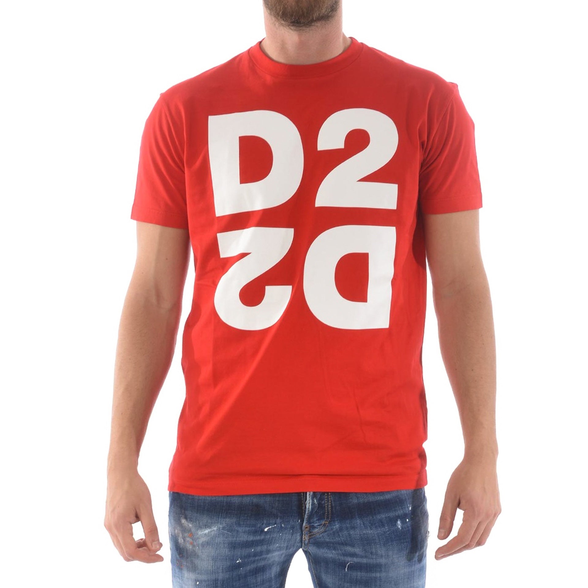 Dsquared2 Cotton Logo T-Shirt - MEN CLOTHING - DSQUARED2 - Tluxy New
