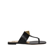 Valentino Garavani One Stud Leather Thong Sandals