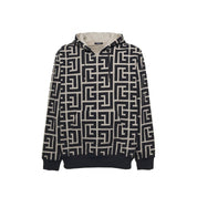 Balmain Monogrammed Hooded Sweatshirt