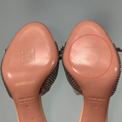 Miu Miu Leather Crystals Mules - WOMEN SHOES - MIU MIU - T.Luxy