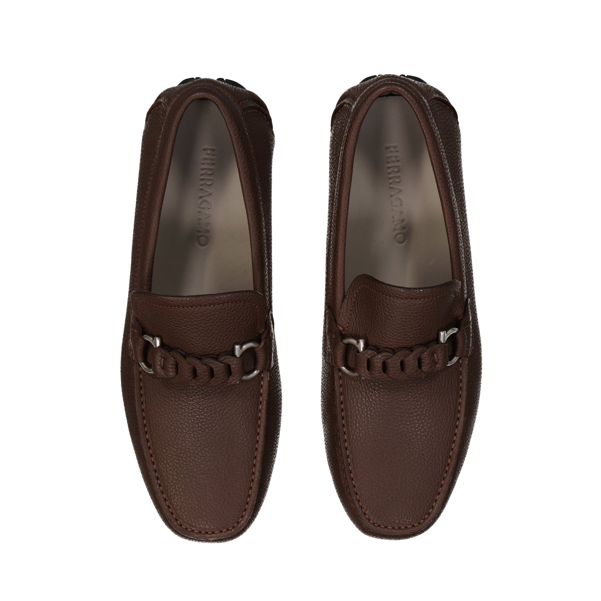 Salvatore Ferragamo STUART Leather Loafers - MEN SHOES - SALVATORE FERRAGAMO - T.Luxy