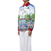 Casablanca Ping Pong Club Sunrise Quilted Jacket