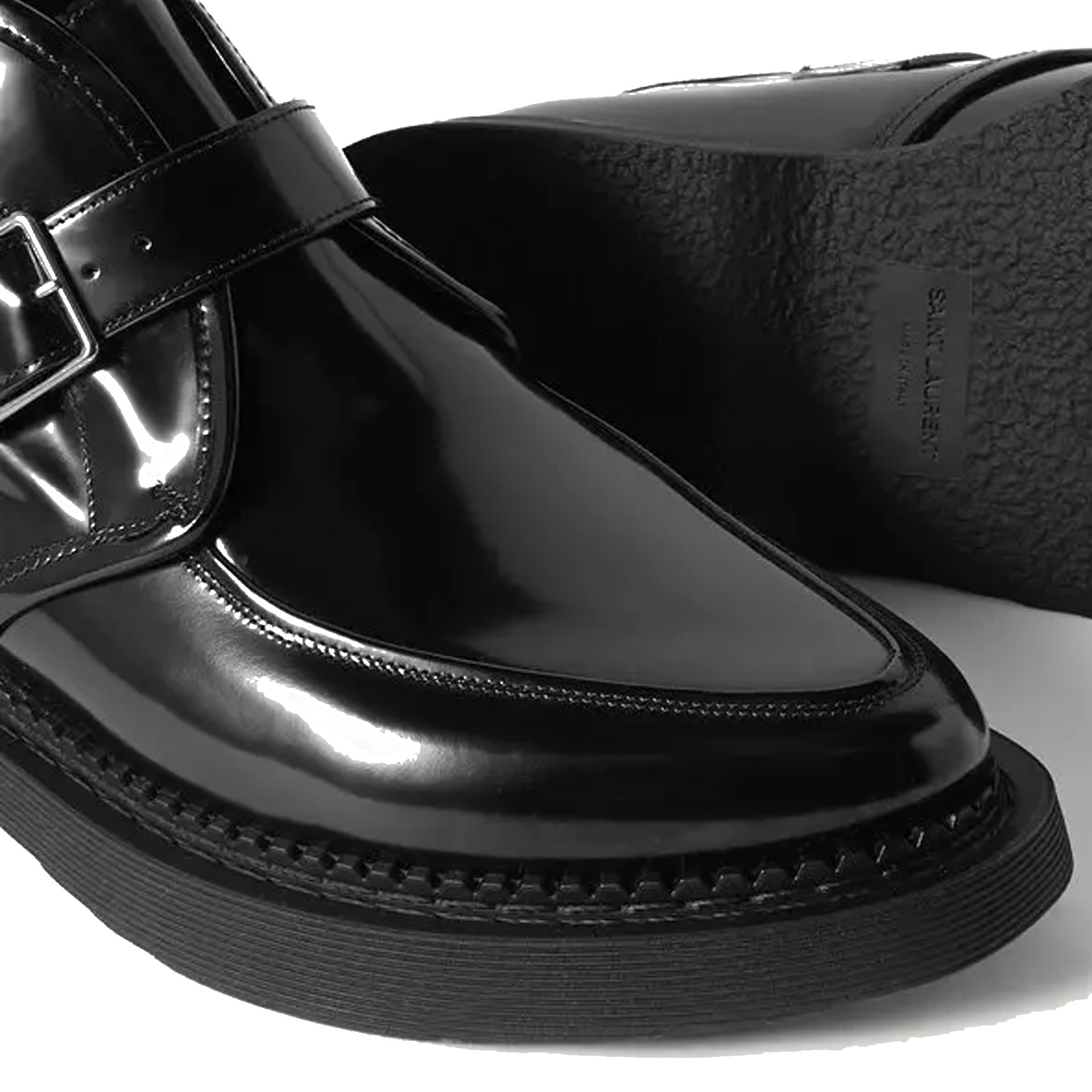 Saint Laurent Leather Creeper Boots - MEN SHOES - SAINT LAURENT - T.Luxy